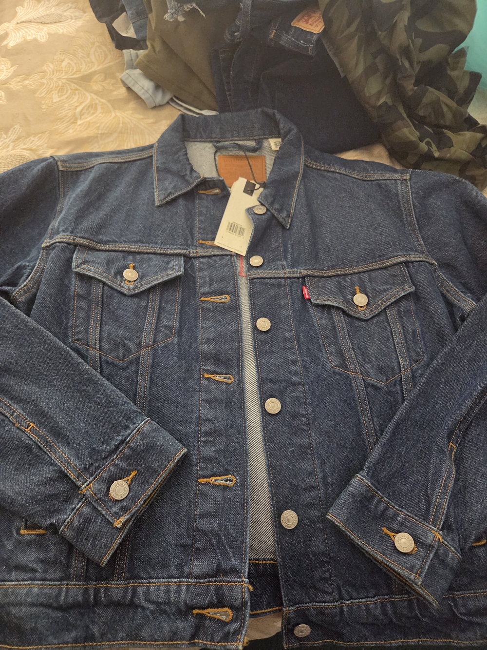 Levi's Dark Blue Denim Trucker Jacket